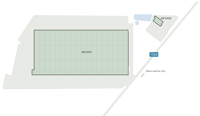Depozite CTPark Deva, Timișoara - depozite de închiriat. Plan de situație.