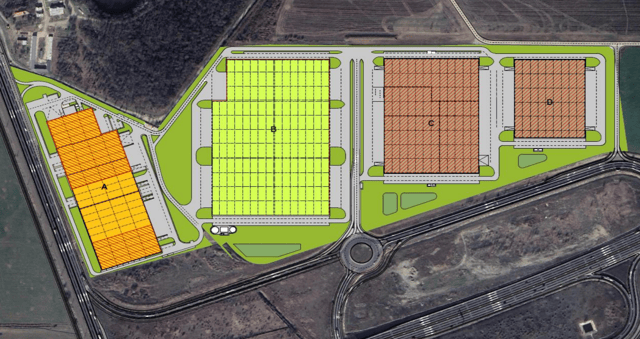 Warehouses VGP Park Bucharest, București - warehouses for rent. Site plan.