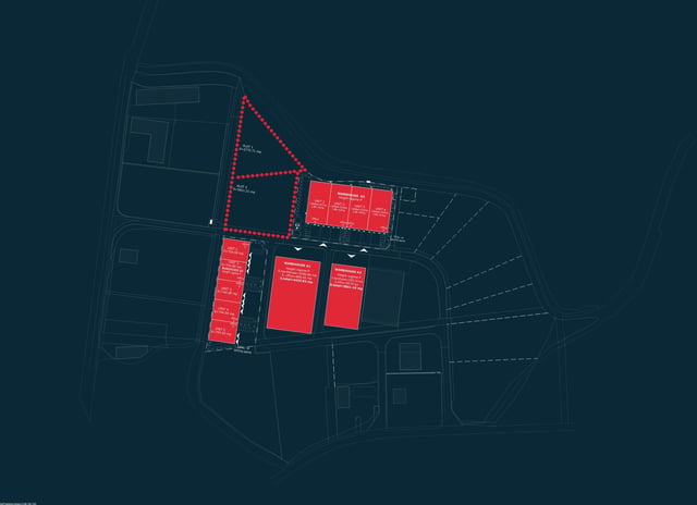 Depozite TRC Park Arad, Arad - depozite de închiriat. Plan de situație.