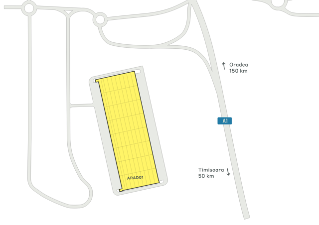 Depozite CTPark Arad II, Arad - depozite de închiriat. Plan de situație.