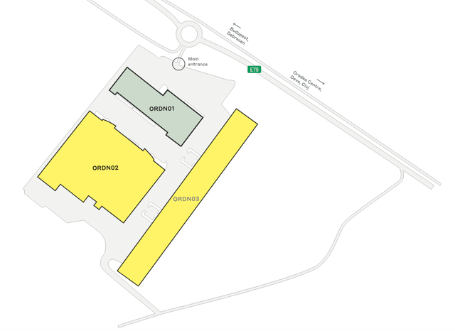 Warehouses CTPark Oradea North, Arad - warehouses for rent. Site plan.