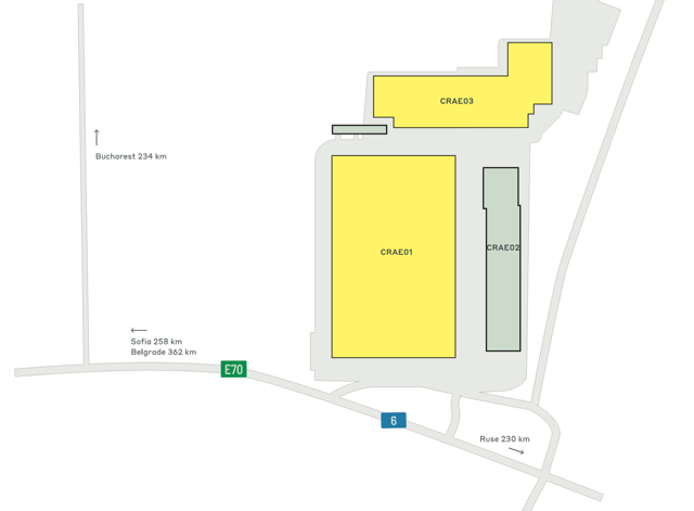 Depozite CTPark Craiova East, București - depozite de închiriat. Plan de situație.