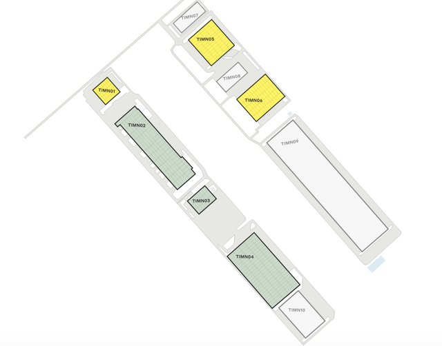 Depozite CTPark Timişoara North, Timișoara - depozite de închiriat. Plan de situație.