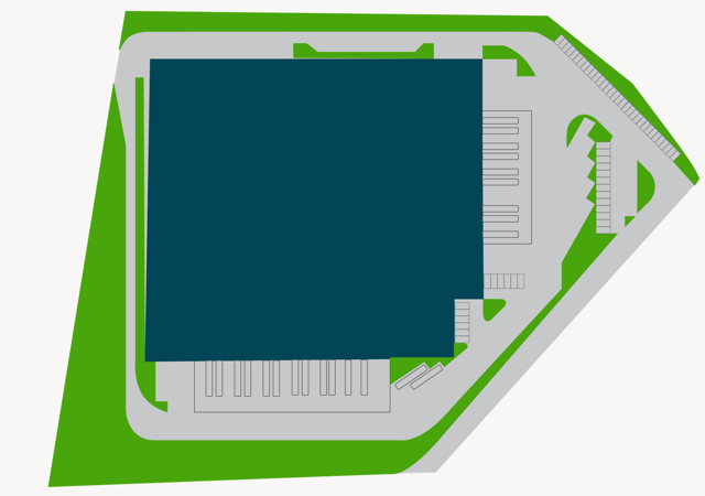 Depozite Mureș City Logistics, Cluj-Napoca - depozite de închiriat. Plan zagospodarowania.